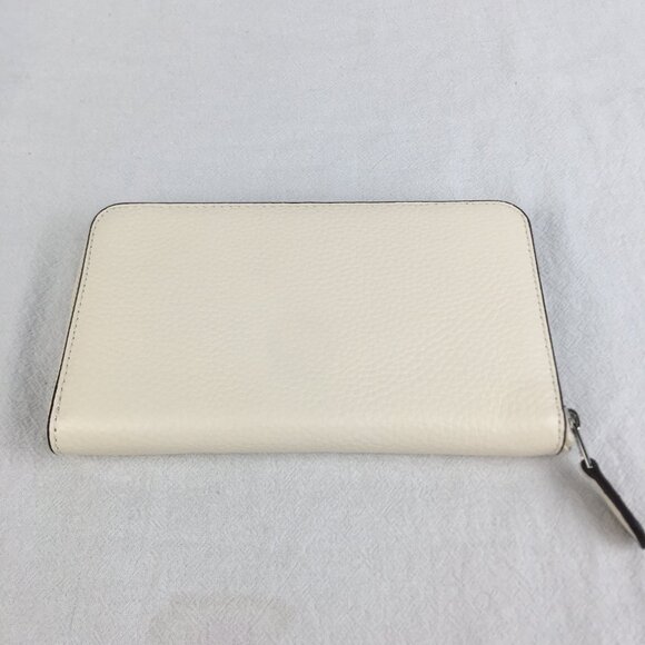 Disney Coach Dumbo Zip Wallet Ivory X Leather Accordion Long Wallet Logo Print - Picture 4 of 8